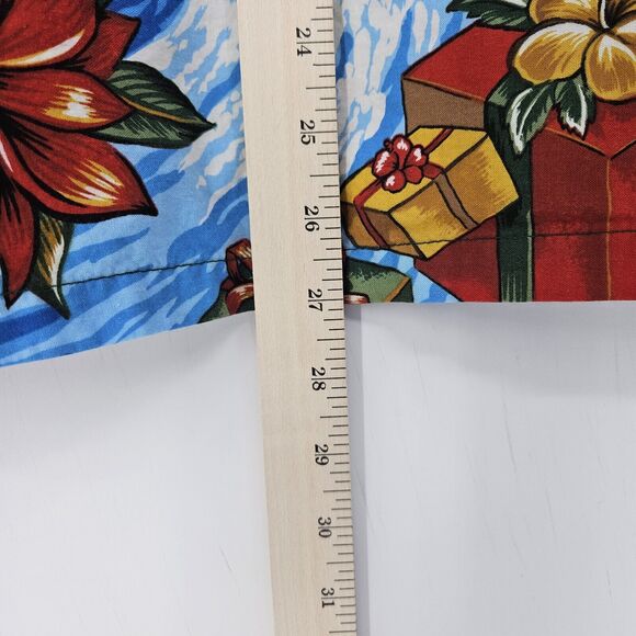 Vintage Kalaheo Shirt Mens Medium Hawaiian Button Up‎ Christmas Theme Beach M - Picture 7 of 11
